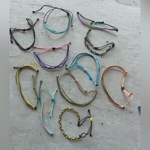 Colorful String Bracelets Set